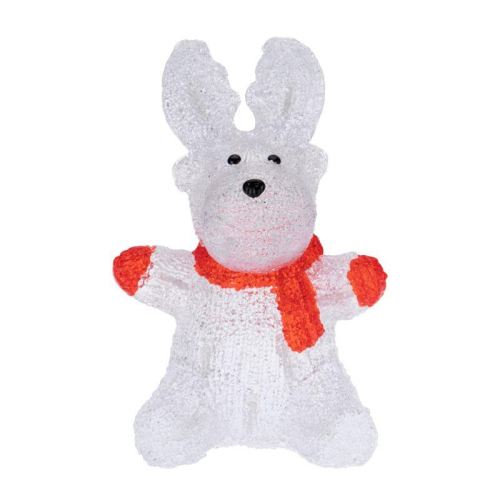 Фигура светодиодная акриловая "Олененок в шарфе" 20х17х30см 24LED 1Вт IP20 элементы питания 2хAA (не в компл.) Neon-Night 513-314 фото 3