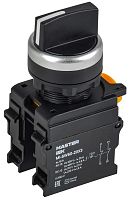 Переключатель 3 полож. 2НО черн. MASTER IEK MI-SW60-20X3-5-24-3-K02