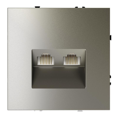 Розетка компьютерная 2-м СП S70 RJ45 + RJ45 кат.6 механизм шелк Voltum VLS060204 Розетка компьютерная 2-м СП S70 RJ45 + RJ45 кат.6 механизм шелк Voltum VLS060204