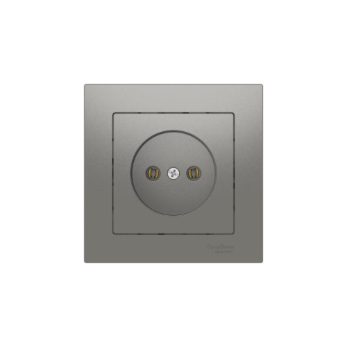 Розетка AtlasDesign 16А без заземл. быстрозажим. клем. в сборе сталь SE ATN000940S фото 5