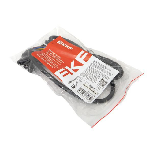 Кабель для подключения светодиодных линейных светильников ДБО-60/120/150 1м 3х0.75 черн. EKF ASC-B-1-LBL фото 5