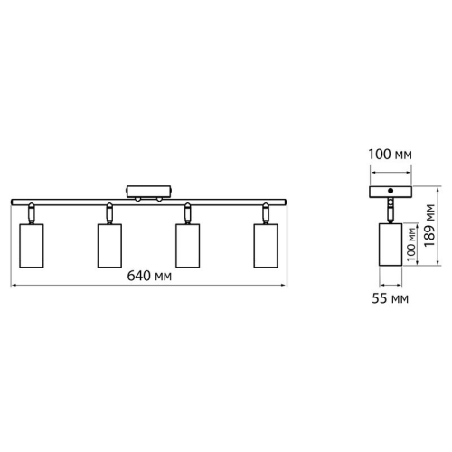 Светильник PCL-0404 4xGU10 IP20 230В WH настен./потолочн. декор. под лампу JazzWay 5066700 фото 10 Светильник PCL-0404 4xGU10 IP20 230В WH настен./потолочн. декор. под лампу JazzWay 5066700 фото 10