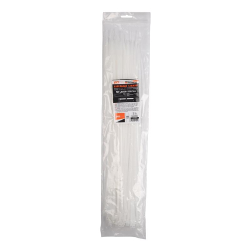 Хомут кабельный (стяжка) PCT 4.8х450-100WH 4.8х450 PA6.6 бел. (уп.100шт) JazzWay 5054127 фото 3 Хомут кабельный (стяжка) PCT 4.8х450-100WH 4.8х450 PA6.6 бел. (уп.100шт) JazzWay 5054127 фото 3