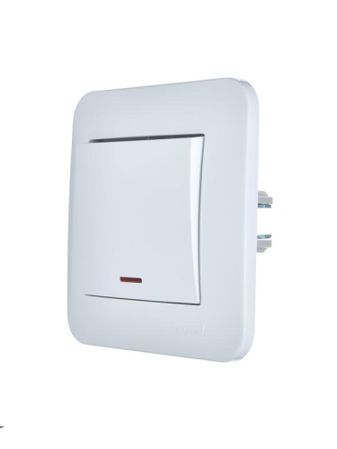 Выключатель 1-кл. 1п СП ASTI 10А IP20 с подсветкой в сборе бел. LEZARD 7081-0202-111 фото 4 Выключатель 1-кл. 1п СП ASTI 10А IP20 с подсветкой в сборе бел. LEZARD 7081-0202-111 фото 4