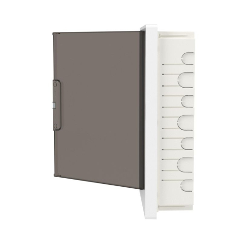 Щиток встраиваемый Фрейм (FRAME) 24мод с тонированной дверцей с 4 шинами PEN (2шт на 8 отверст. и 2шт на 6 отверст.) бел. DKC F24B1WD фото 6 Щиток встраиваемый Фрейм (FRAME) 24мод с тонированной дверцей с 4 шинами PEN (2шт на 8 отверст. и 2шт на 6 отверст.) бел. DKC F24B1WD фото 6