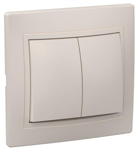 Выключатель 2-кл. СП Кварта 10А IP20 ВС10-2-0-ККм крем. GENERICA EVK20-K33-10-DM Выключатель 2-кл. СП Кварта 10А IP20 ВС10-2-0-ККм крем. GENERICA EVK20-K33-10-DM