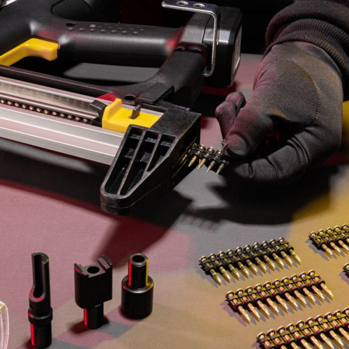 Пистолет монтажный газовый гвоздезабивной GN95 95Дж длина гвоздей 15-40мм d2.7-3мм KRANZ KR-16-1650 фото 5