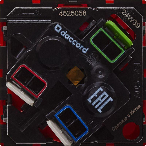 Розетка 2мод. 16А 250В 45град. с заземл. без защ. шторок безвинт. зажимы красн. ИЭК Leg 4525058 фото 7