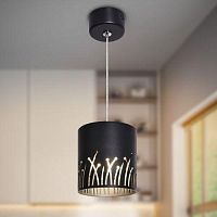 Светильник подвесной (подвес) PL30 BK цоколь GX53 потолочный цилиндр черн. Эра Б0061408