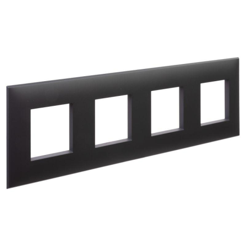 Рамка 4-м 8мод. Avanti "Черный матовый" DKC 4412908 фото 2