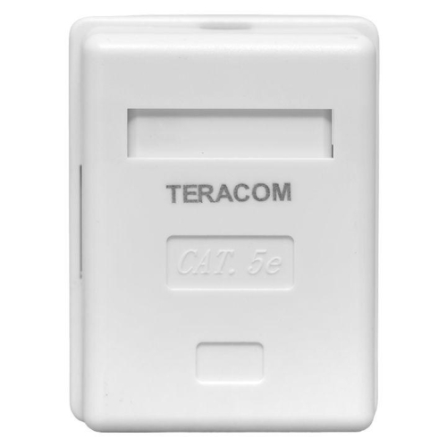 Розетка настенная TERACOM кат.5E неэкранированная 1 порт RJ-45 Dual IDC бел. EKF TRC-WBOX-1RJ45-5EUTP-WH фото 3