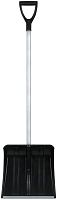 Лопата для уборки снега "SnowКРИСТАЛЛ" 365х380х1330мм алюм. черенок; пластик. 68102
