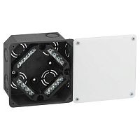 Коробка распаячная для твердых стен клеммник крышка IP42 KRT-k-107-107-50 Эра Б0057233