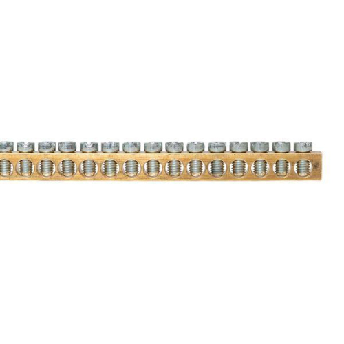 Шина PEN "ноль-земля" (6х9 мм) 1м 140 отв. для щитов Nova Unix Unix65 EKF nv-k140 фото 3