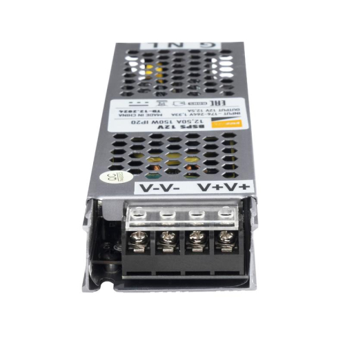 Блок питания для светодиод. ленты BSPS 150Вт 12.5А 12В IP20 метал. JazzWay 5024397 фото 5 Блок питания для светодиод. ленты BSPS 150Вт 12.5А 12В IP20 метал. JazzWay 5024397 фото 5