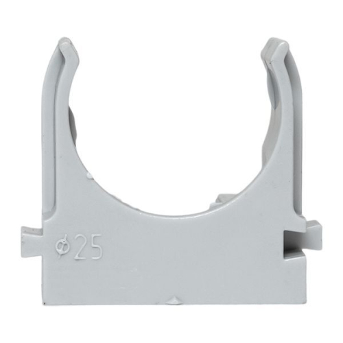 Держатель для труб (клипса) d25мм для монтажн. пистолета сер. (уп.100шт) Plast EKF derjp-z-25 фото 3