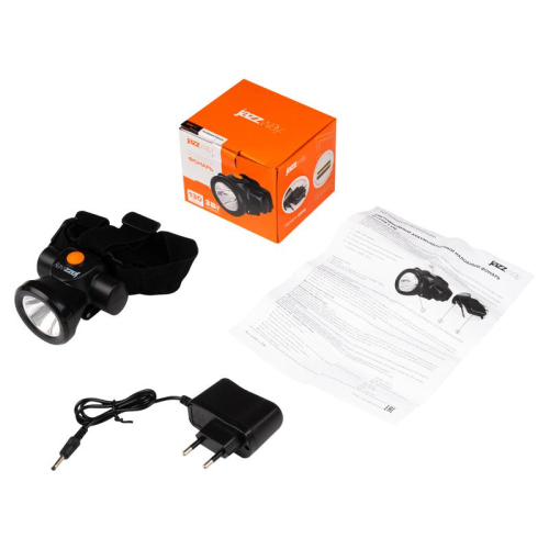 Фонарь аккумуляторный налобный AccuH8-L3W 3Вт IP20 2 режима: яркий 4ч/экономичн. 15ч аккум. 2А.ч регулир. угол наклона JazzWay 5024571 фото 10