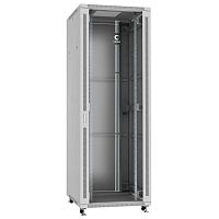 Шкаф монтажный телекоммуникационный напольный SH-05C-47U80/80 19дюйм для распред. и серверн. оборудования 47U 800х800х2277мм передн. стеклян. и задн. сплошн. метал. двери ручка с замком сер. (RAL 7035) Cabeus 7864c