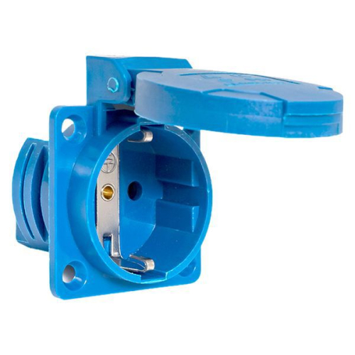 Розетка панельная 112 скрытая 2P+PЕ 16А 220В IP44 с защ. крышкой EKF ps-112-16-220 Розетка панельная 112 скрытая 2P+PЕ 16А 220В IP44 с защ. крышкой EKF ps-112-16-220