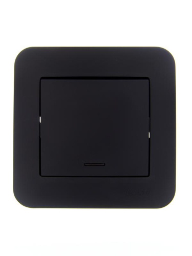 Выключатель 1-кл. 1п СП ASTI 10А IP20 с подсветкой в сборе черн. бархат LEZARD 7081-4242-111 Выключатель 1-кл. 1п СП ASTI 10А IP20 с подсветкой в сборе черн. бархат LEZARD 7081-4242-111