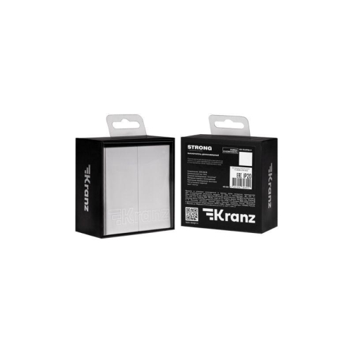 Выключатель 2-кл. СП STRONG MIELE 10А жемчуж. Kranz KR-78-0706-4 фото 7