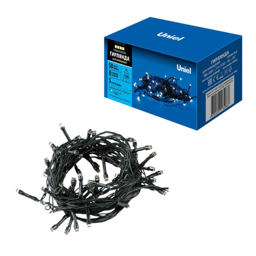 Гирлянда LED ULD-S0500-050/DGA WARM WHITE IP20 5м 50 диодов. тепл. бел. свет провод зел. Uniel UL-00007304 фото 4 Гирлянда LED ULD-S0500-050/DGA WARM WHITE IP20 5м 50 диодов. тепл. бел. свет провод зел. Uniel UL-00007304 фото 4