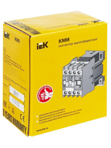 Контактор КМИ-11810 18А 24В/АС3 1НО KARAT IEK KKM11-018-024-10 фото 2