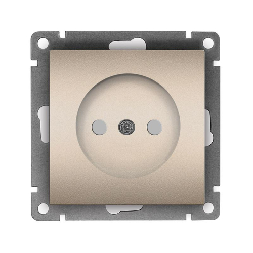 Розетка 1-м СП Афина 16А IP20 без заземл. защ. шторки механизм шампань Universal A0047-Br Розетка 1-м СП Афина 16А IP20 без заземл. защ. шторки механизм шампань Universal A0047-Br