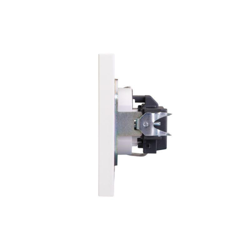 Розетка 1-м СП STRONG MIELE 16А с заземл. защ. шторки жемчуж. Kranz KR-78-0701-4 фото 2