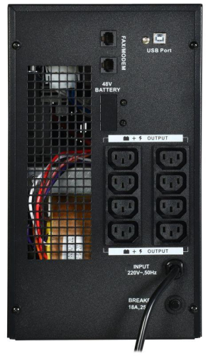 Источник бесперебойного питания ELECTRA LT 3кВА/2.4кВт с АКБ 4х9А.ч USB ITK ELT-3000VA-1-004 фото 4 Источник бесперебойного питания ELECTRA LT 3кВА/2.4кВт с АКБ 4х9А.ч USB ITK ELT-3000VA-1-004 фото 4