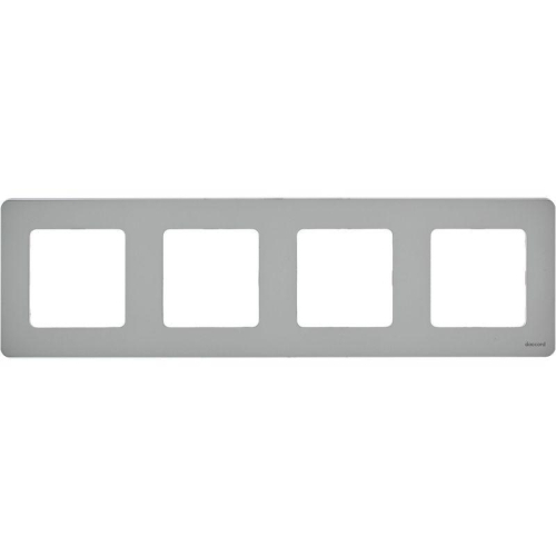 Рамка 4-м Inspiria алюм. IEK 673962 фото 2 Рамка 4-м Inspiria алюм. IEK 673962 фото 2