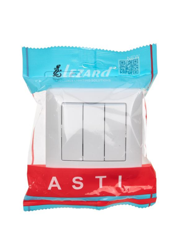 Выключатель 3-кл. 1п СП ASTI 10А IP20 в сборе бел. LEZARD 7081-0202-109 фото 3 Выключатель 3-кл. 1п СП ASTI 10А IP20 в сборе бел. LEZARD 7081-0202-109 фото 3