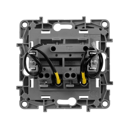 Выключатель 2-кл. СП Etika 10А IP20 250В 10AX с подсветкой/индикацией авт. зажимы механизм алюм. IEK 672404 фото 4