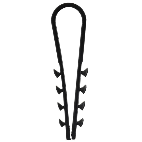 Дюбель-хомут 5х10мм для круглого кабеля нейлон черн. (уп.100шт) GENERICA UDH13-05-10-100-K02-G фото 2