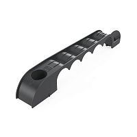 Держатель труб d20мм для прямого монтажа односторон. на 5 мест черн. (уп.20шт) Промрукав PR13.03283