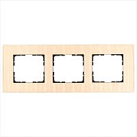 Рамка 3-м G-Metal метал. алюм. шампань Champagne Gold Jasmart G1003AG