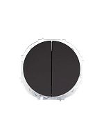 Выключатель 2-кл. СП OSEN 10А IP20 механизм черн. бархат LEZARD 743-4288-101