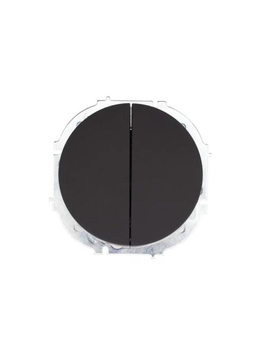 Выключатель 2-кл. СП OSEN 10А IP20 механизм черн. бархат LEZARD 743-4288-101