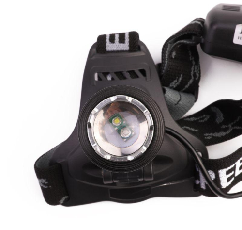 Фонарь налобный аккумуляторный LED5339 3.7В LED+син. LED 5Вт фокус 2 ак. 4 реж USB черн. Ultraflash 15041 фото 6