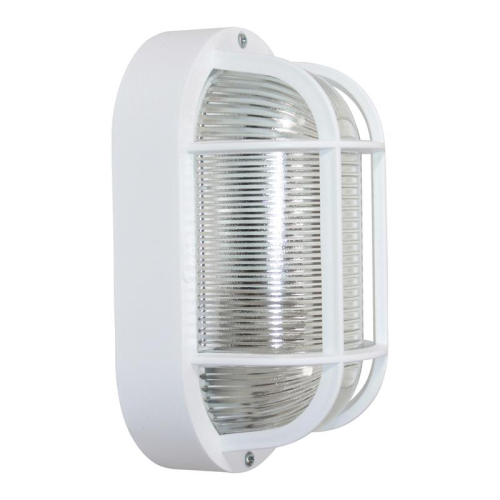 Светильник НБО 23-60-006 "Фарпласт" овал 1х60Вт E27 IP44 корпус с решеткой бел. Элетех 1005500613 фото 2
