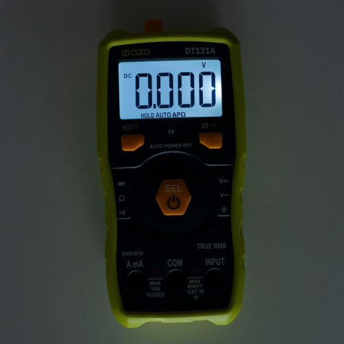 Мультиметр смарт цифровой DT131A встроен. фонарь ФАZА 5061781 фото 7