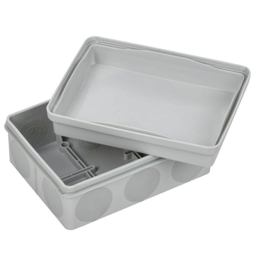 Коробка распаячная ОП КМ42441 150х110х70мм IP67 10 вводов сер. IEK UKO21-150-110-070-K41-66 фото 2