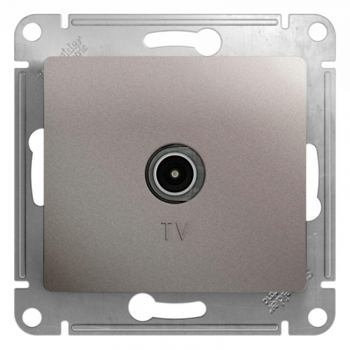Механизм розетки TV Glossa проходной 4DB платина SchE GSL001292 Механизм розетки TV Glossa проходной 4DB платина SchE GSL001292