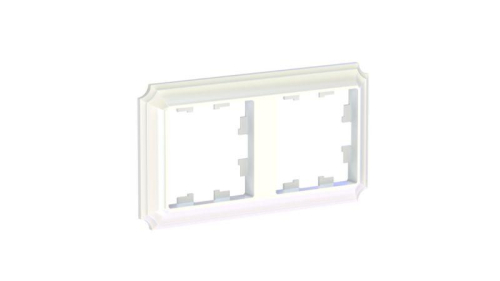Рамка 2-м AtlasDesign Antique универс. жемчуж. SE ATN100402 фото 2