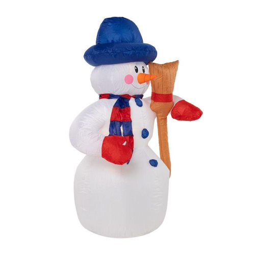 Фигура надувная 3D "Снеговик с метлой" 180см 4LED бел. 15Вт IP65 внутр. подсветка компрессор с адаптером 12В Neon-Night 511-122 фото 4 Фигура надувная 3D "Снеговик с метлой" 180см 4LED бел. 15Вт IP65 внутр. подсветка компрессор с адаптером 12В Neon-Night 511-122 фото 4