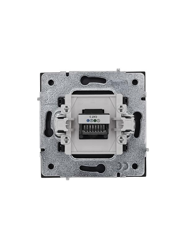 Розетка телефонная евро СП ZIMA IP20 черн. бархат LEZARD 704-4288-137 фото 2