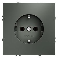 Розетка 1-м СП S70 16А с заземл. механизм титан Voltum VLS040106