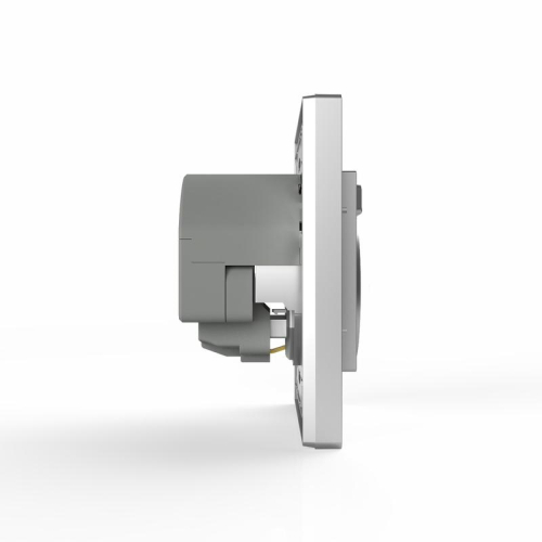 Розетка 1-м СП Pixel с заземл. с 2-мя заряд. устр. USB тип A+A механизм алюм. TOKOV ELECTRIC TKE-PX-R1U2A-C03 фото 3