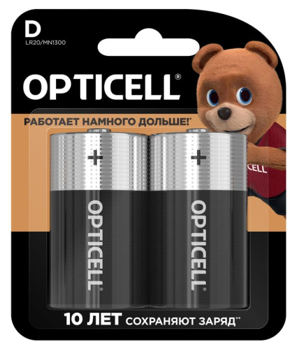 Элемент питания алкалиновый D/LR20 1.5В (блист. 2шт) Basic Opticell 5051005/6051005 Элемент питания алкалиновый D/LR20 1.5В (блист. 2шт) Basic Opticell 5051005/6051005