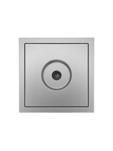Розетка ТВ проходная СП ZIMA IP20 сер. матов. LEZARD 704-7488-129 фото 2